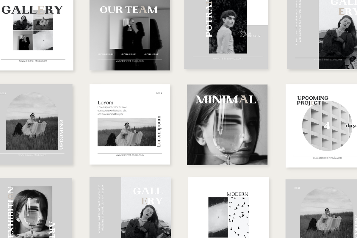 Black White Canva Template, a Social Media Template by Moodwave Studio (Photo 7 of 10)