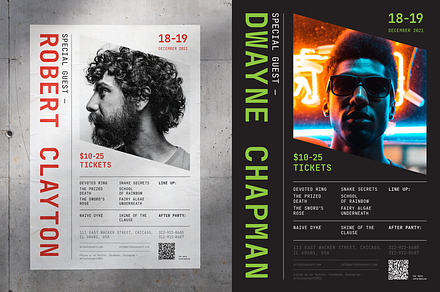 Artist Event Poster Template, a Flyer Template by EDT.Graphics