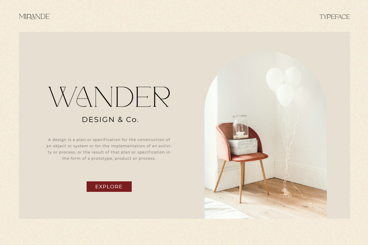 Mirande - Classic Ligature Serif, a Serif Font by Vultype Co. (Photo 9 of 14)