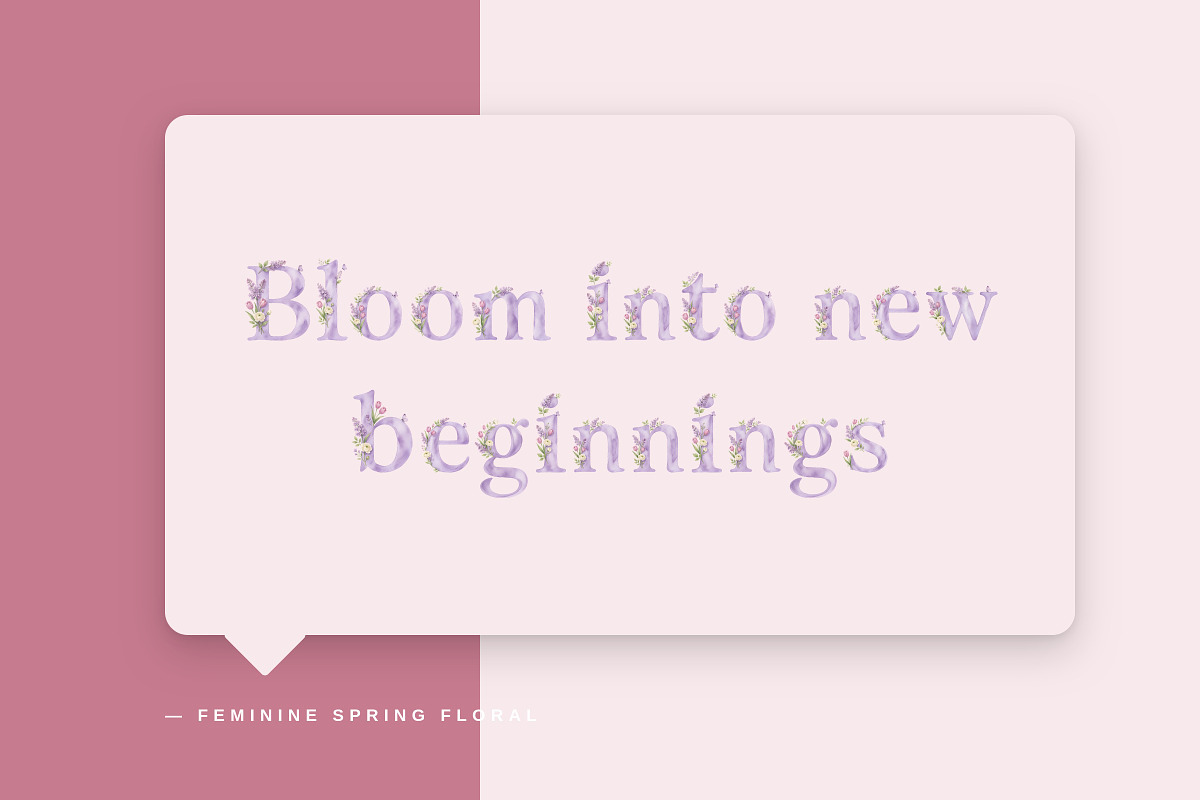 Feminine Spring Floral Display, a Sans Serif Font by Gookkis Studio (Photo 2 of 13)