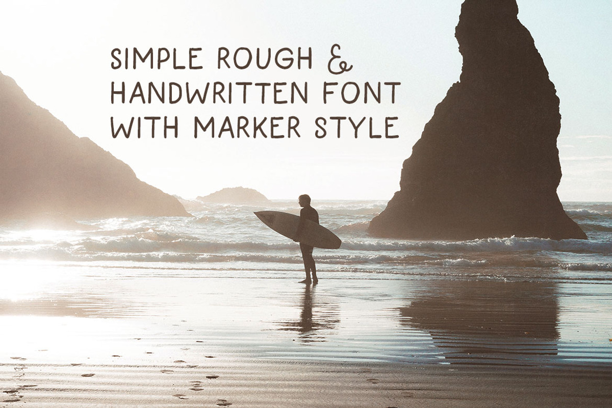 Vintage Handwritten Marker Font, a Sans Serif Font by Deeezy (Photo 2 of 5)
