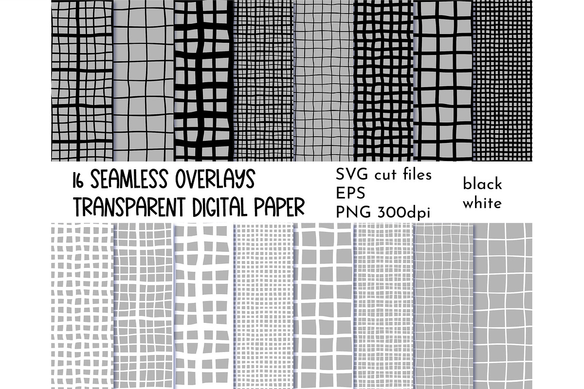 Plaid pattern overlays. Plaid papers, a Pattern Graphic by AvaAva (Photo 1 of 9)