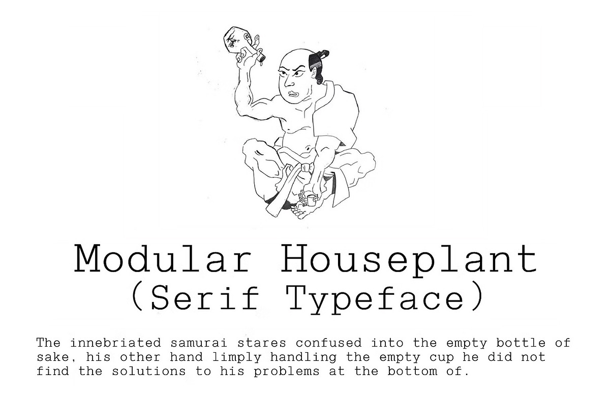 Modular Houseplant | Monospaced Font, a Sans Serif Font by Off The Rack © (Photo 5 of 9)