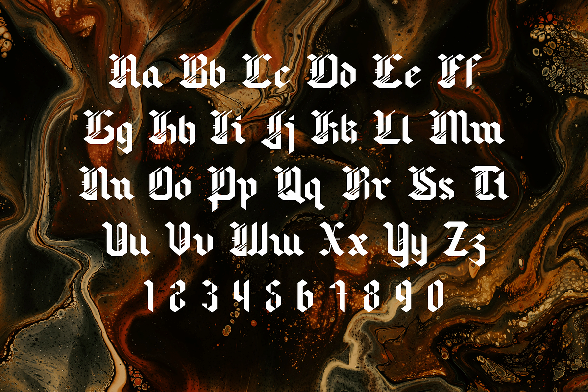 Triggers, a Blackletter Font by takoliko (Photo 3 of 11)