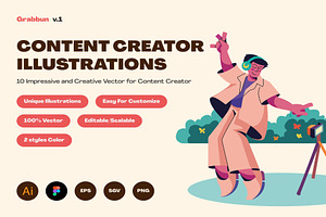Retro Content Creator Activity, a Work Illustration by Lumina_ui_ux202