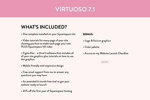 Squarespace Template: Virtuoso