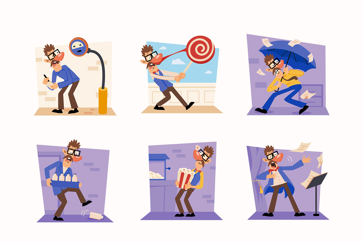 50 Professional Illustrations, a Person Illustration by Prosymbols (Photo 9 of 9)
