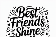 20 Best Friend SVG Bundle, an Object Graphic by himelgfx (Thumbnail 2 of 7)
