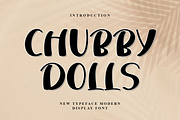 ChubbyDolls, a Script Font by FreshTypeINK (Thumbnail 1 of 8)