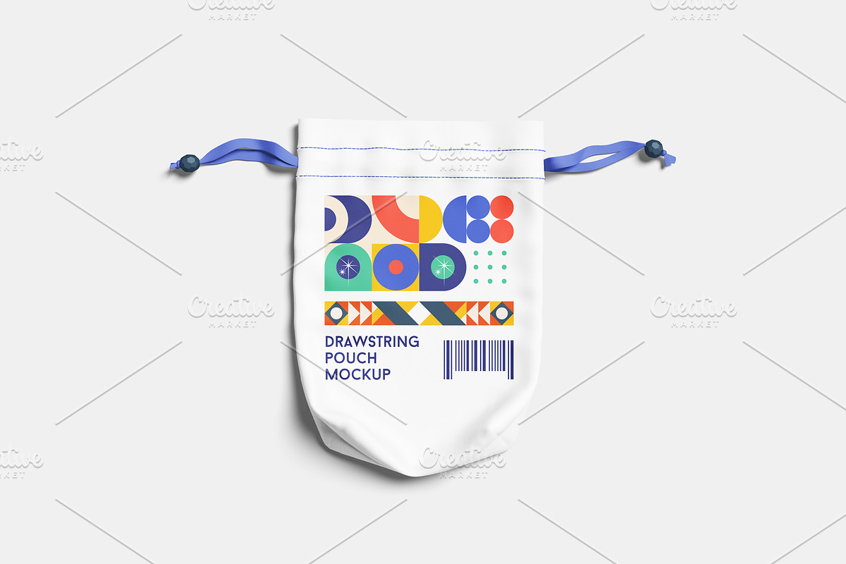 Drawstring Pouch Mockup, a Packaging Mockup by Hazzpro_Std (Photo 2 of 5)