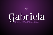 Gabriela, a Serif Font by Lechuga Type (Thumbnail 1 of 17)