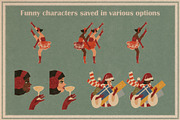Happy Holidays set: retro edition, a Decorative Illustration by Paper Cherry (Thumbnail 2 of 21)