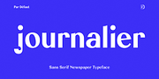 Journalier, a Sans Serif Font by Par Défaut (Thumbnail 1 of 6)