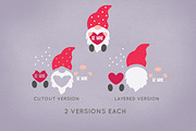 Valentine's Day Gnome vector svg, an Illustration by Peachycottoncandy (Thumbnail 2 of 8)