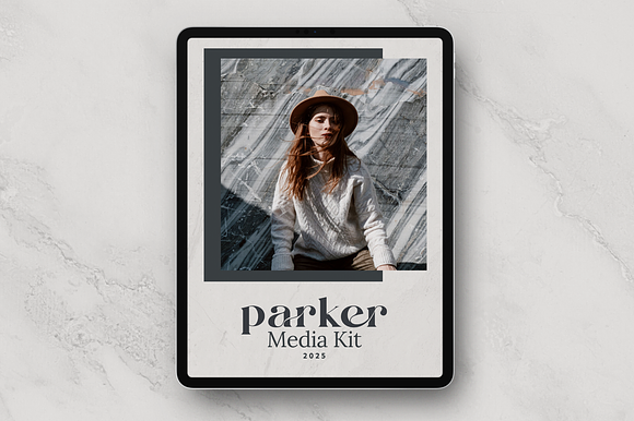 Parker Media Kit Canva Template preview 4