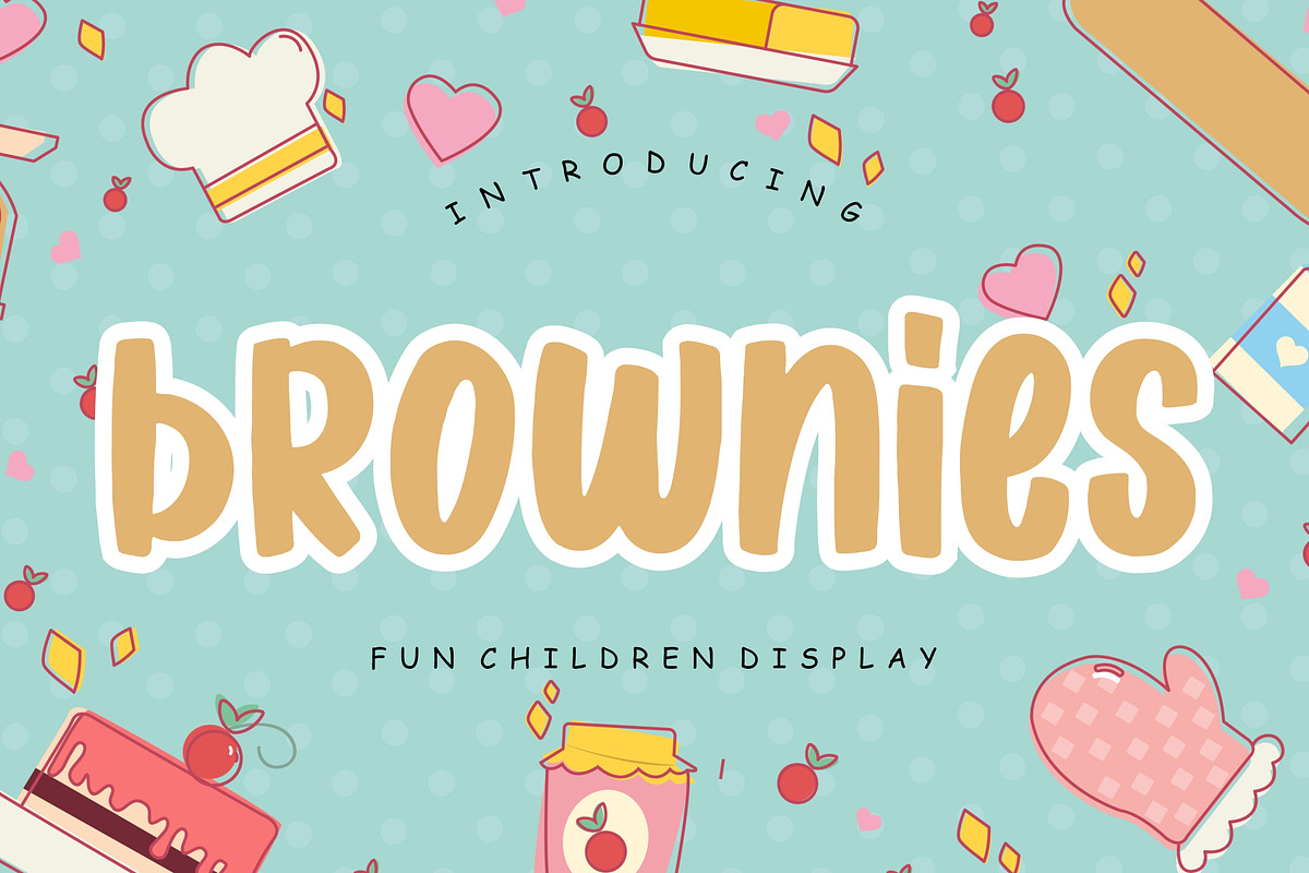 Brownies Fun Children Display, a Font by Creatype Studio (Photo 1 of 9)