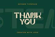 Estemo – Creative Display Font, a Sans Serif Font by Artiveko (Thumbnail 6 of 6)