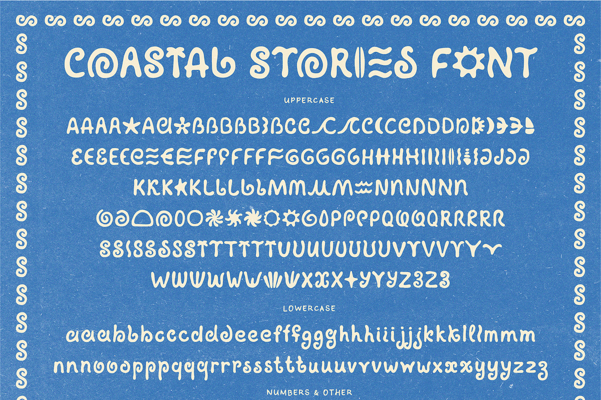 Retro Coastal Symbol Hand-drawn Font, a Handwritten Font by Ayya Studio (Photo 18 of 18)