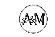 couple initial circle monogram, an Illustration by Amazin_art (Thumbnail 27 of 31)