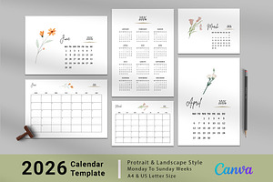 Calendar Template/Calendar 2026, a Stationery Template by Design Zone