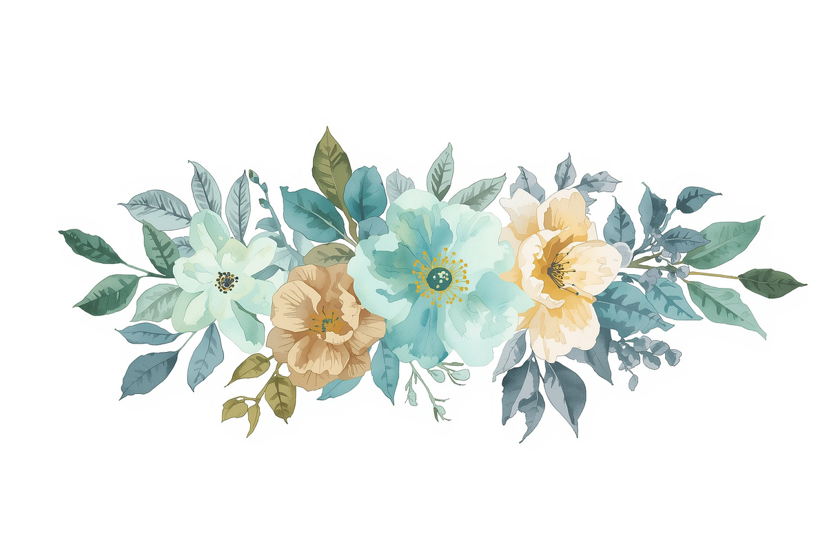 Rustic Orange Floral Set, an Illustration by Designer_Momina (Photo 11 of 16)