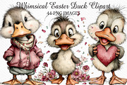 Whimsical Easter Duck Clipart Bundle, an Illustration by Craft Nest (Thumbnail 1 of 11)