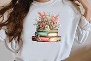 Whimsical Spring Book stack Clipart, an Illustration by Designworld (Thumbnail 6 of 8)