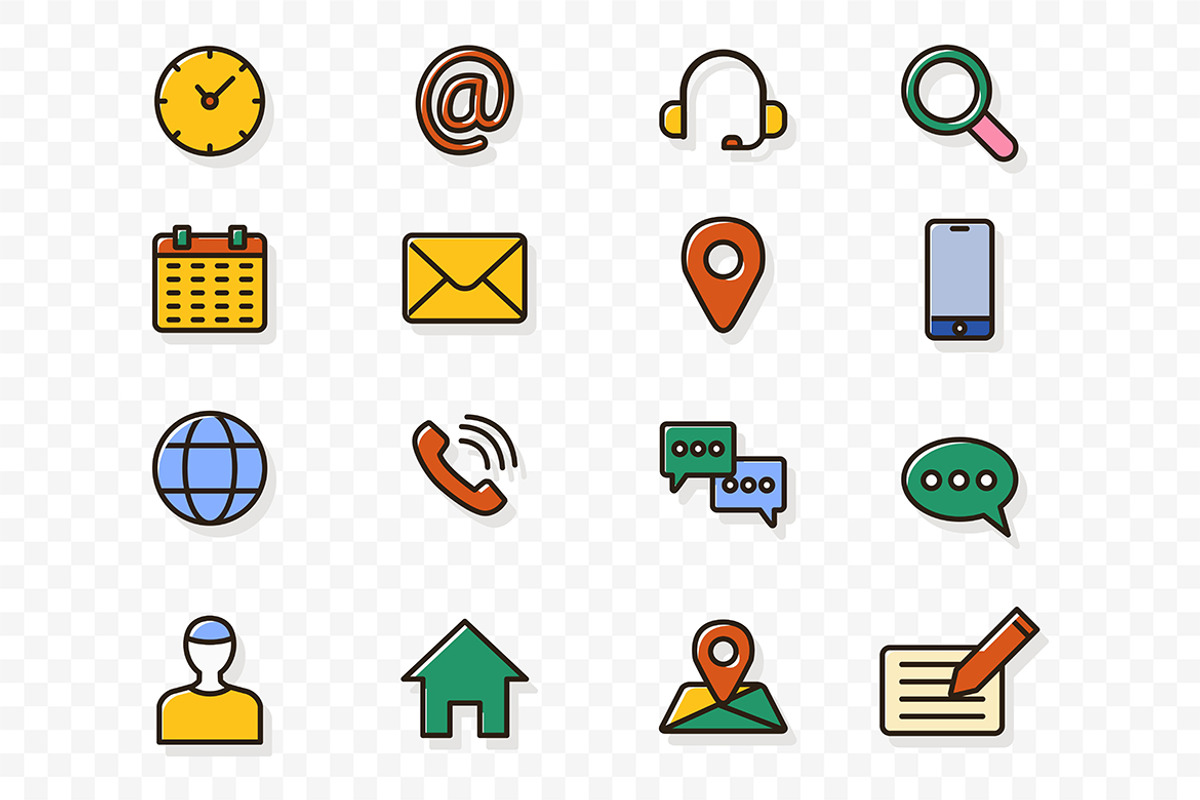 Contact & Communication Icon, an Object Illustration by Partikusi Design (Photo 3 of 3)