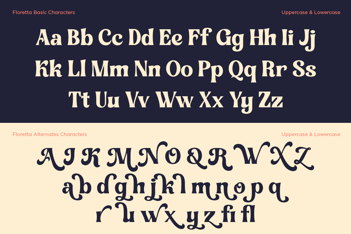 Floretta - Classy Retro Serif Font, a Serif Font by Font Liner (Photo 8 of 10)