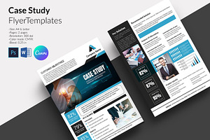 Printable Case Study Flyer V1340, a Flyer Template by Template Shop