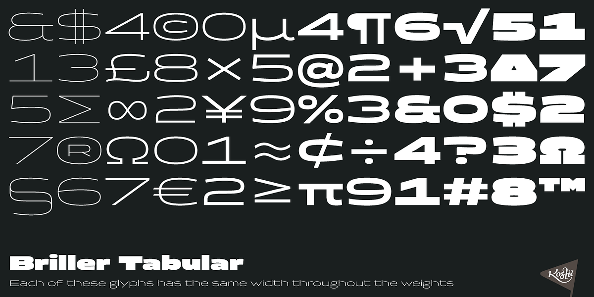 Briller, a Sans Serif Font by Kostic Type Foundry (Photo 3 of 7)