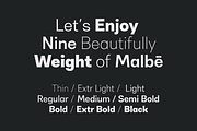 Malbe, a Sans Serif Font by Wildan Type (Thumbnail 4 of 12)