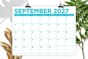2027 8.5x11 Inch Bold COLOR Calendar, a Stationery Template by Running With Foxes (Thumbnail 4 of 6)