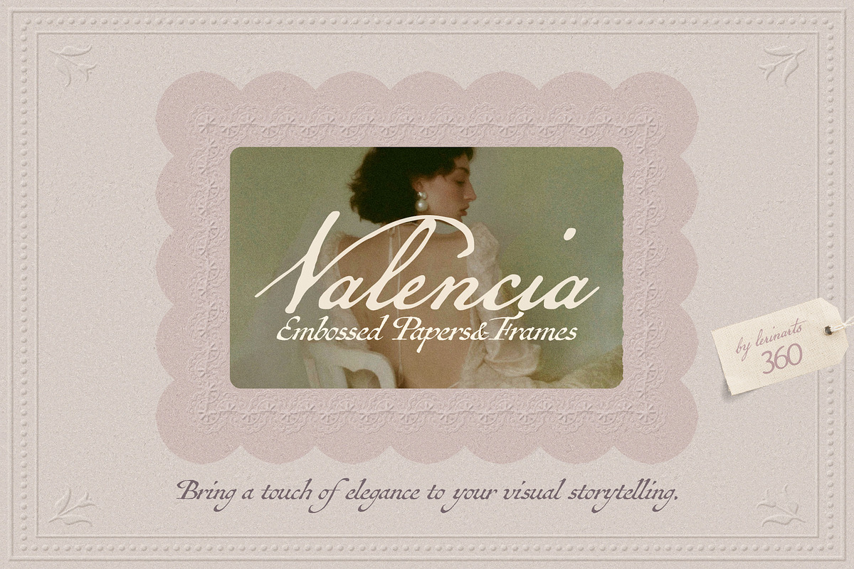 Valencia - Embossed Papers & Frames, a Texture Graphic by lerinartstudio (Photo 1 of 13)