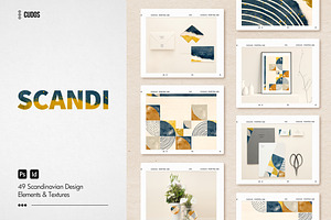 SCANDI | Watercolor Design Elements