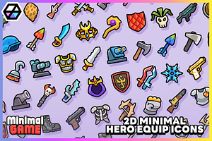 2D Minimal - Hero Equip Icons, a Solid Icon by LAYERLAB