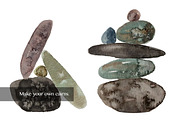 Watercolor Cairns - DIY Set, a Texture Illustration by amyxbao (Thumbnail 4 of 4)