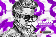 Grafito Effect Photoshop Template, an Action Add-On by iHemalaya (Thumbnail 1 of 3)