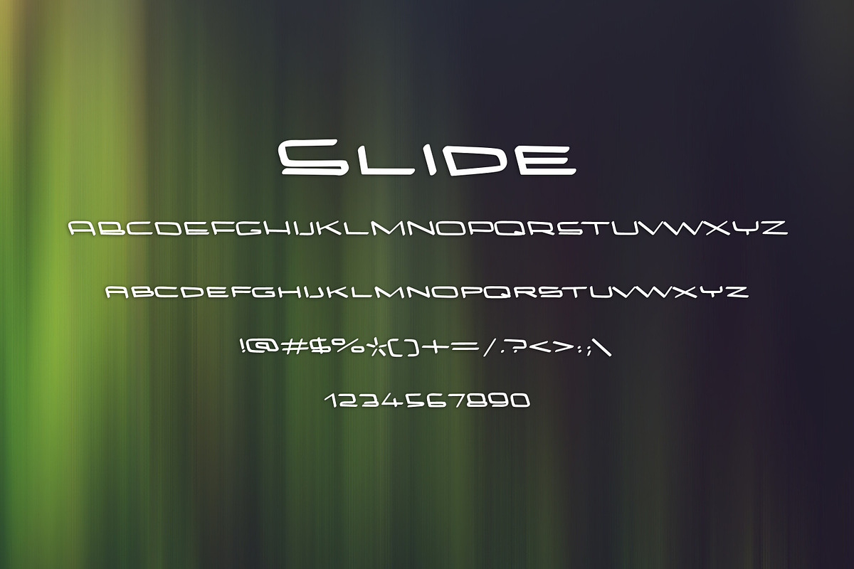SLIDE font preview 2