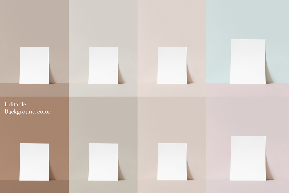 Clean Customizable Poster Mockup, a Mockup by HALFTOUNE (Photo 2 of 5)
