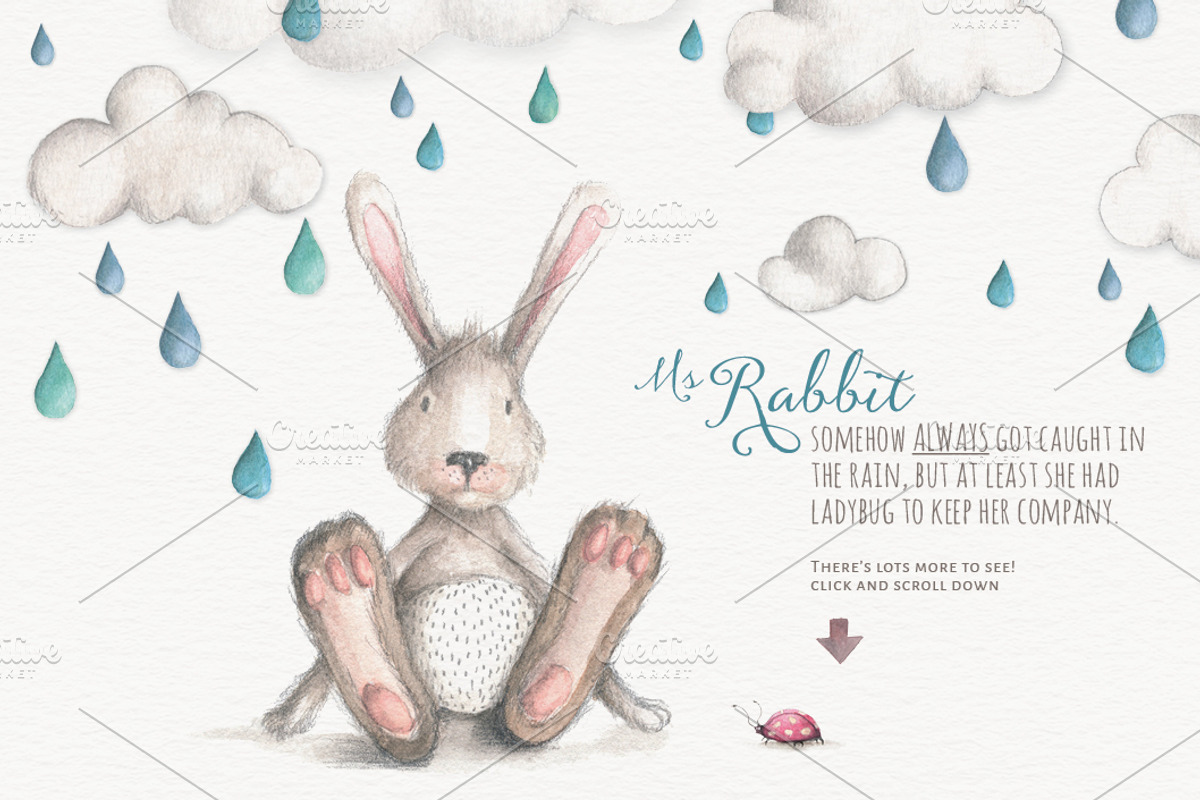Magical Watercolor graphics Volume 2, an Animal Illustration by Lisa Glanz (Photo 2 of 5)