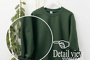 Forest Gildan 18000 Xmas Mockups x3, a Shirt Mockup by Uncommon Mockups (Thumbnail 7 of 7)