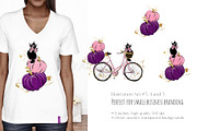 Halloween Fashion Witch Clipart, a Seasonal Illustration by KaramfilaS (Thumbnail 4 of 8)