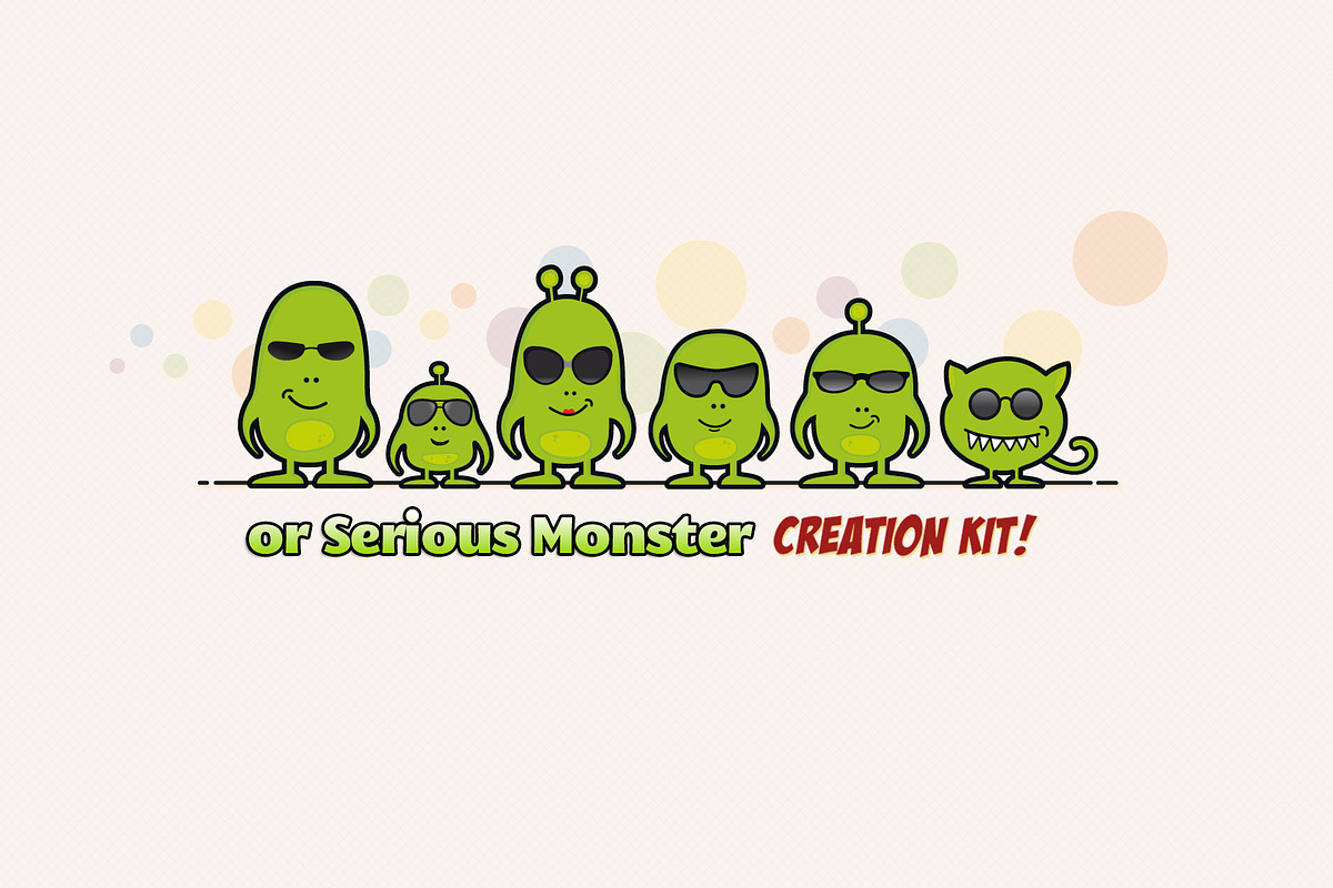 Monster Family Creation Kit, an Illustration by Sargatal (Photo 2 of 14)