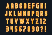 Retro LEDs and neon show alphabet, an Object Graphic by RevelStockart (Thumbnail 4 of 12)