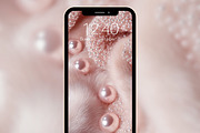 Pink Fur & Pearls Luxury Phone BG, a Graphic by Kalindiprints (Thumbnail 3 of 6)