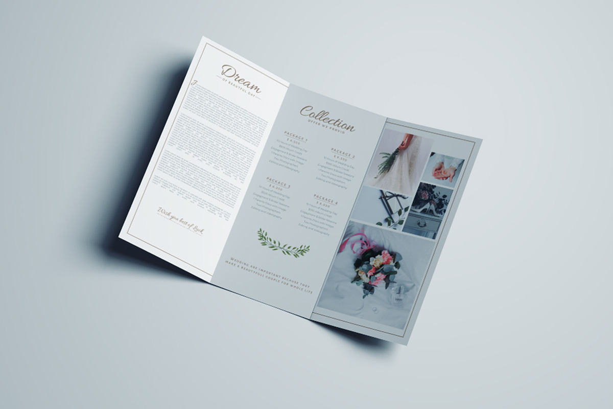 Wedding Business Trifold Brochure, a Brochure Template by Design with Qurat (Photo 7 of 8)