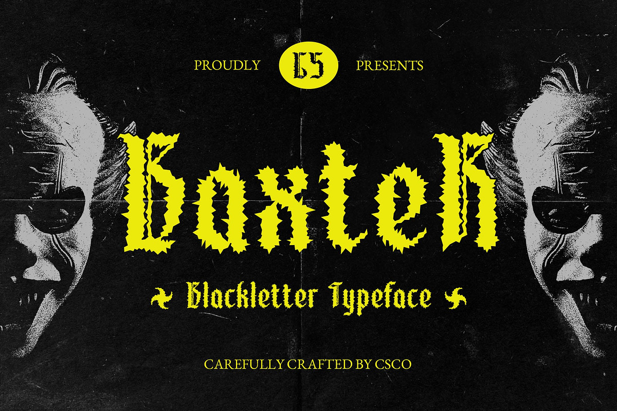 CS Baxter – Blackletter Font, a Blackletter Font by Craft Supply Co. (Photo 1 of 8)