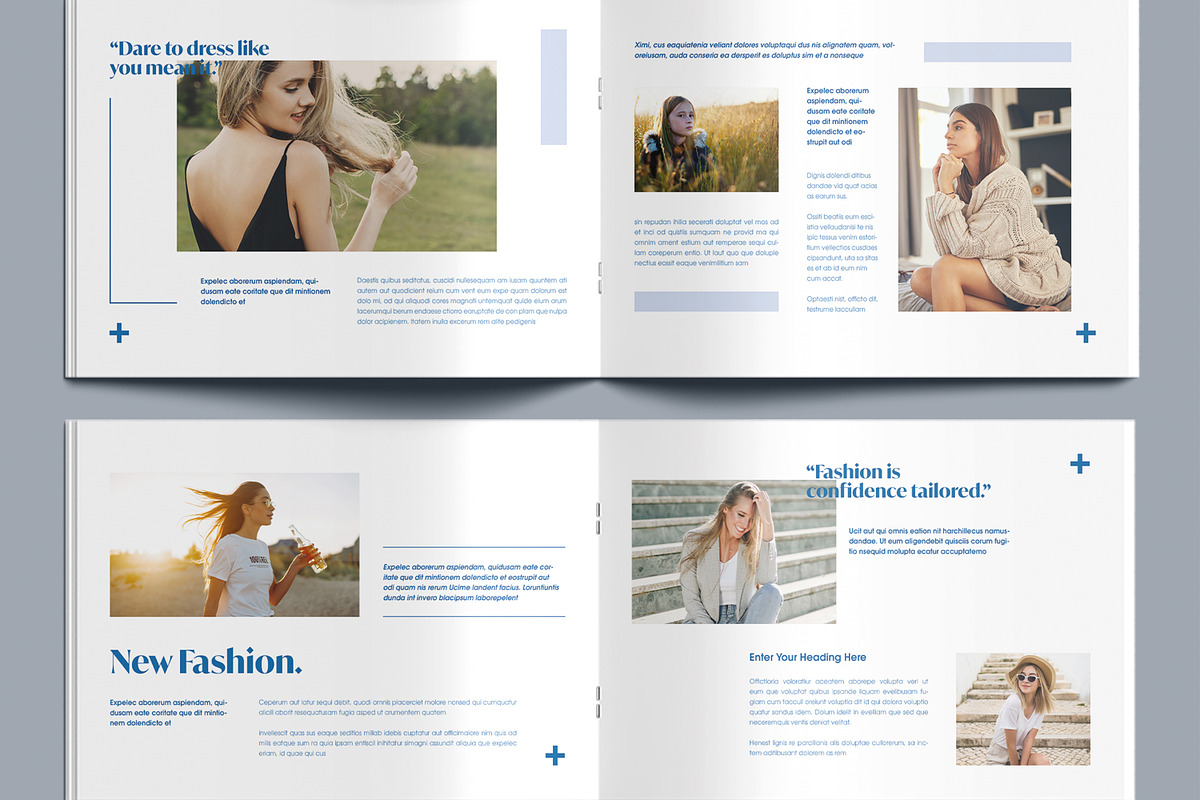 Elegant Fashion Magazine Layout preview 4