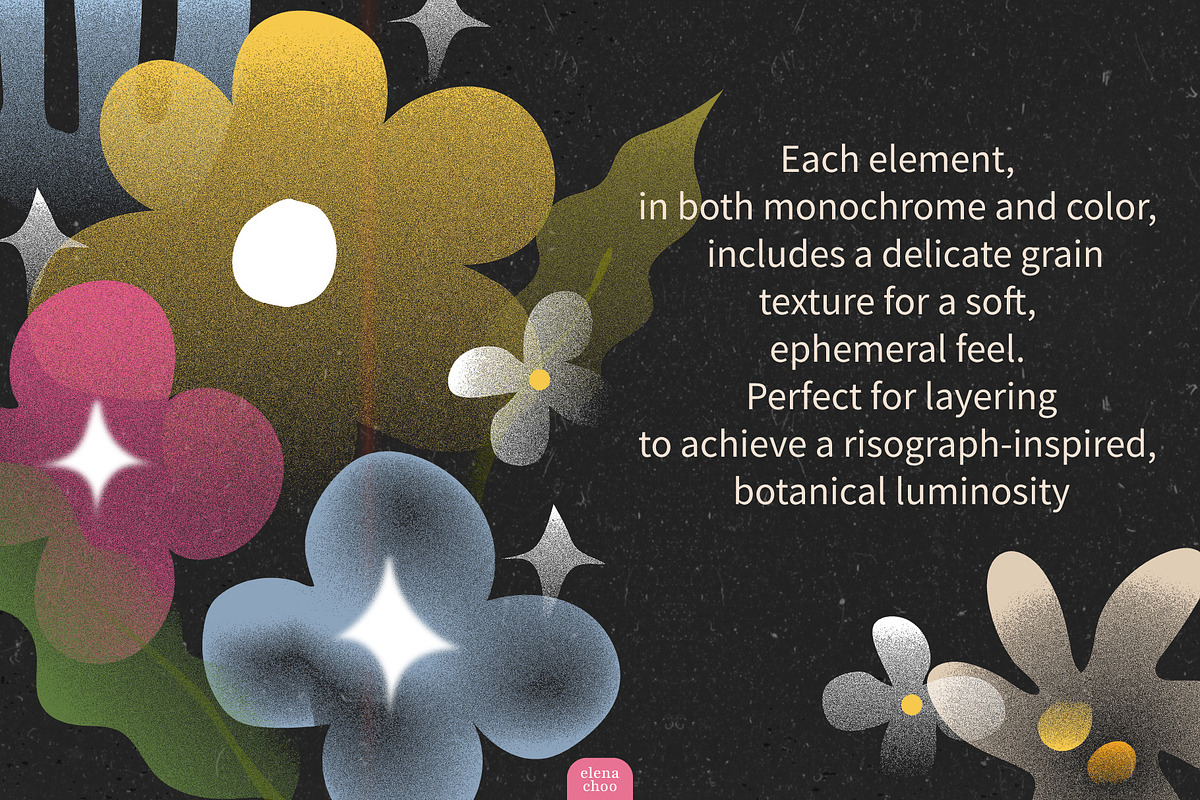 Tender Forms: Grainy Botanical Art, an Object Graphic by Elena Choo (Photo 4 of 12)